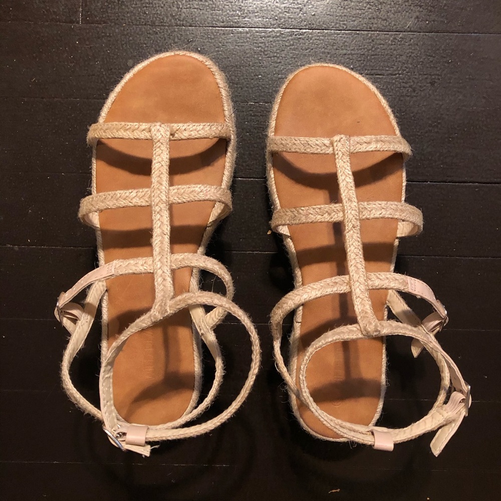 Tan Woven Sandals